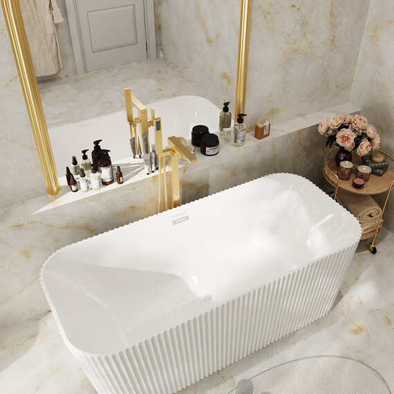 Ванна отдельностоящая Grossman Cristal 170x75 см GR-2028F - фото 6