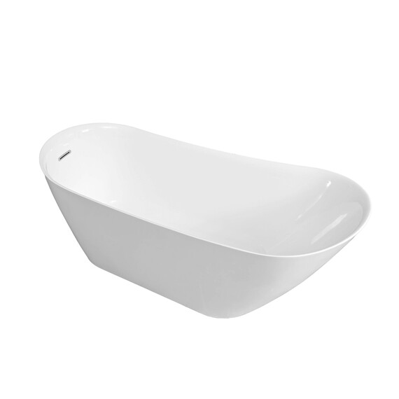 Ванна отдельностоящая Grossman Galaxy 170x75 см GR-2102M, белый матовый - фото 