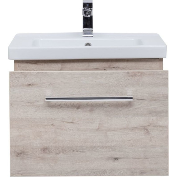 Тумба подвесная с раковиной Dreja Big Inn 100 см 77.0206D, дуб кантри - фото 4