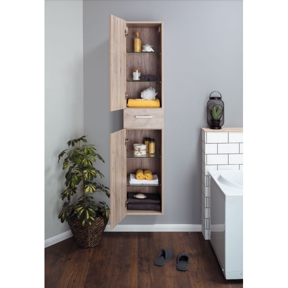 Пенал подвесной Dreja 35 см 77.0304D, дуб кантри - фото 6