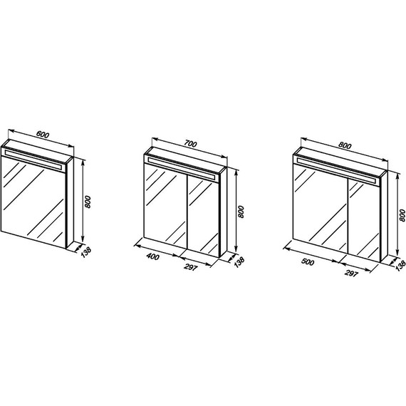 Зеркало-шкаф Dreja Max 80 см 77.9010D, дуб кантри - фото 4