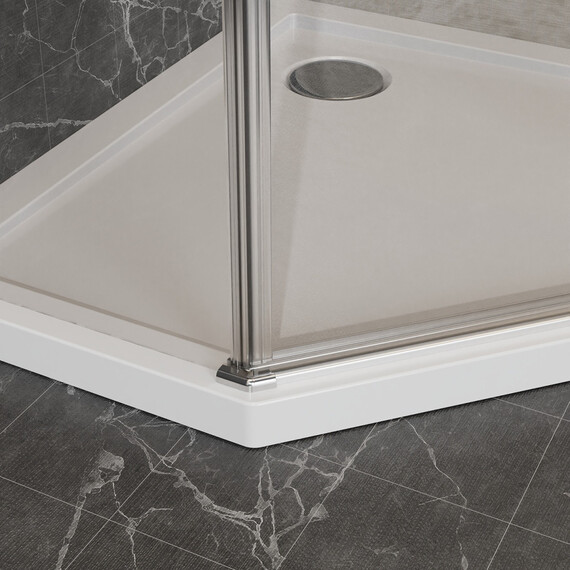 Душевое ограждение Azario SAKURA 90х90 см AZ-21C-90-MB-CL, чёрный матовый/прозрачное - фото 6