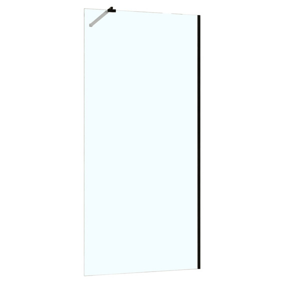 Душевая перегородка Azario Walk-in 120 см AZ-251-120-MB-CL (стекло 8 мм) чёрный матовый/прозрачное - фото 