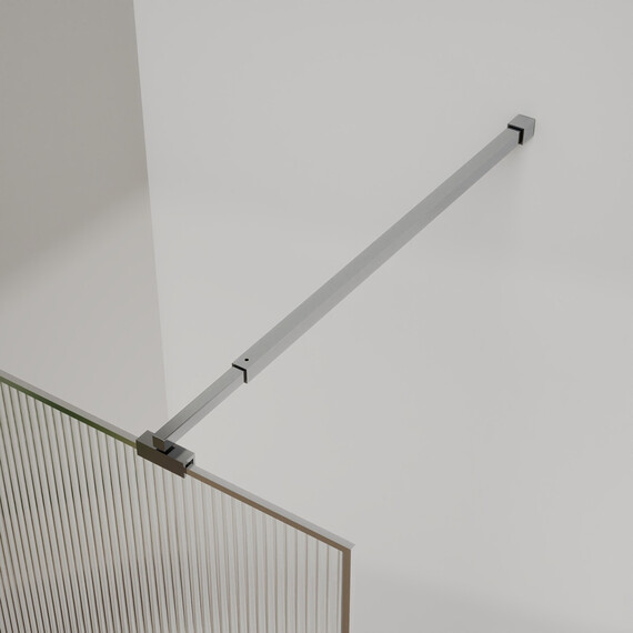 Душевая перегородка Azario Walk-in 100 см AZ-271-100-BGL-CRF (стекло 8 мм) золото брашированное/рифленое - фото 5