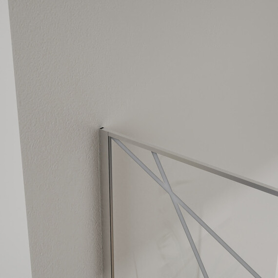 Душевая перегородка Azario Walk-in 100 см AZ-271-100-CH-CGP (стекло 8 мм) хром/узор - фото 4