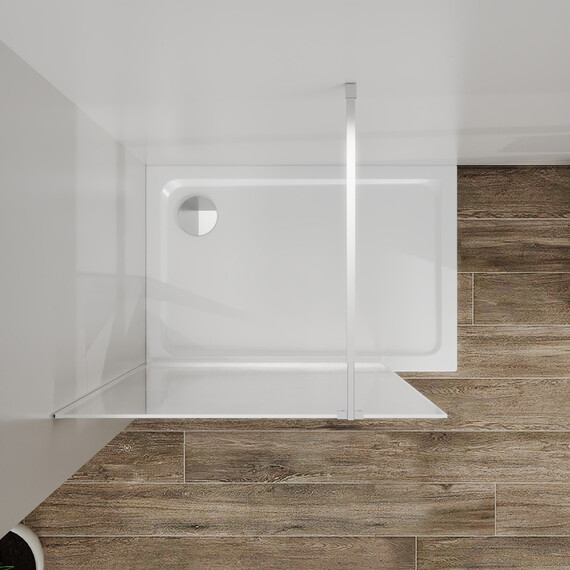 Душевая перегородка Azario Walk-in 120 см AZ-271-120-BGL-CGP (стекло 8 мм) золото брашированное/узор - фото 5