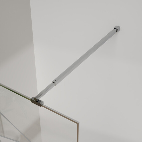 Душевая перегородка Azario Walk-in 90 см AZ-271-90-CH-CGP (стекло 8 мм) хром/узор - фото 5