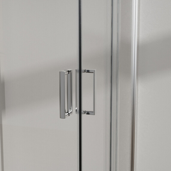 Душевое ограждение Azario PARIS 100х100 см AZ-R06-100-MGR-CHC, графит матовый/стекло "Шиншилла" - фото 6