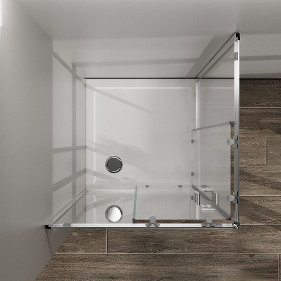 Душевое ограждение Azario PARIS 120х80 см AZ-R06-12080-CH-CHC, хром/стекло "Шиншилла" - фото 5