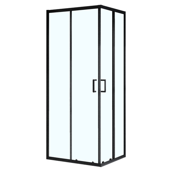 Душевое ограждение Azario VIENNA 100х100 см AZ-R36-100-MB-CL, чёрный матовый/прозрачное - фото 