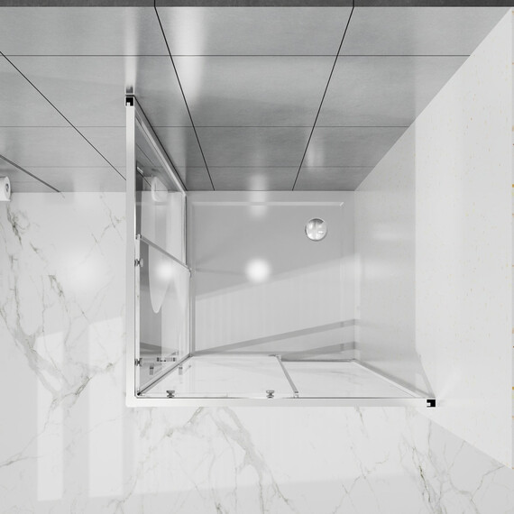 Душевое ограждение Azario SHANGHAI 90x90 см AZ-R43-90-CH-CL, хром/прозрачное - фото 7