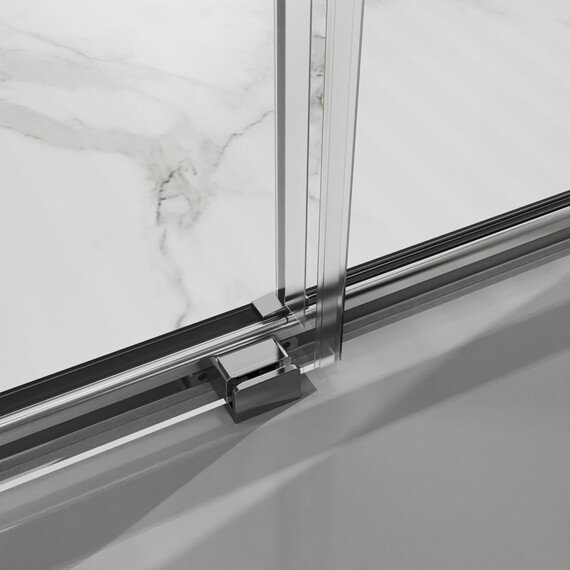 Душевая дверь Azario SHANGHAI 100 см AZ-Y43-100-BGL-CL, золото брашированное/прозрачное - фото 2