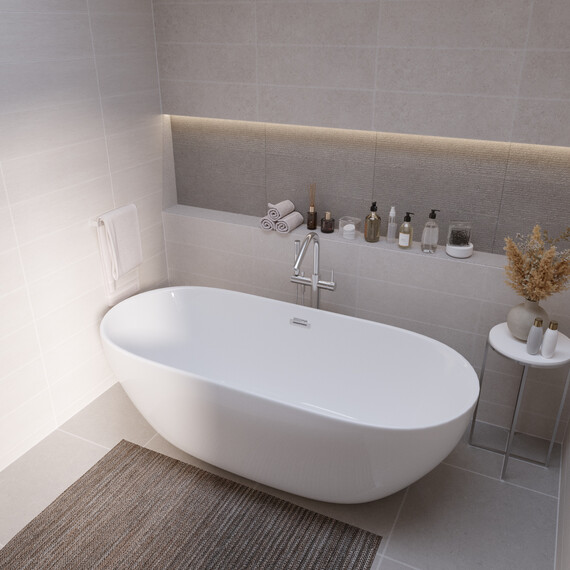 Ванна акриловая Grossman Classic 170x75 см GR-12502 - фото 4