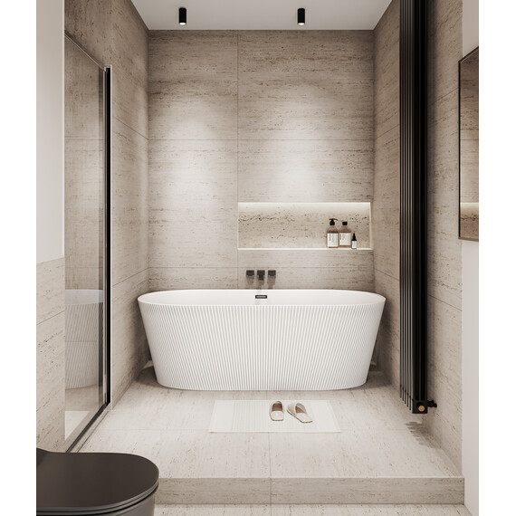 Ванна отдельностоящая Grossman Forta 172x77 см GR-27021M, белый матовый - фото 4