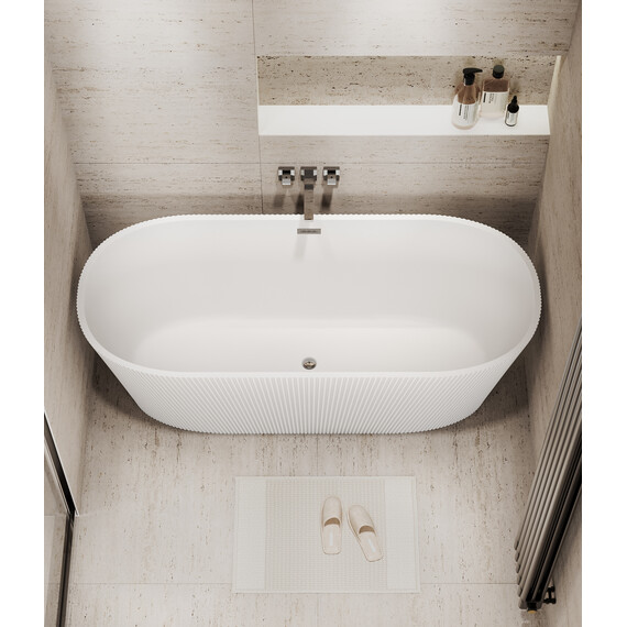 Ванна отдельностоящая Grossman Forta 172x77 см GR-27021M, белый матовый - фото 6