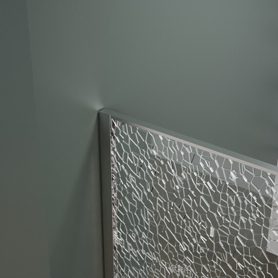 Душевая перегородка Azario Walk-in 100 см AZ-275-100-MGR-CBR (стекло 13 мм) графит матовый/"Битое стекло" - фото 4