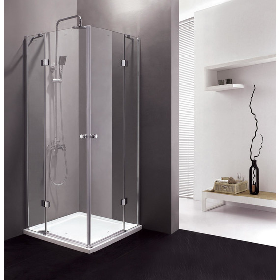 Душевое ограждение Cezares 90х90 см VERONA-W-A-2-90-C-Cr, хром/прозрачное - фото 2