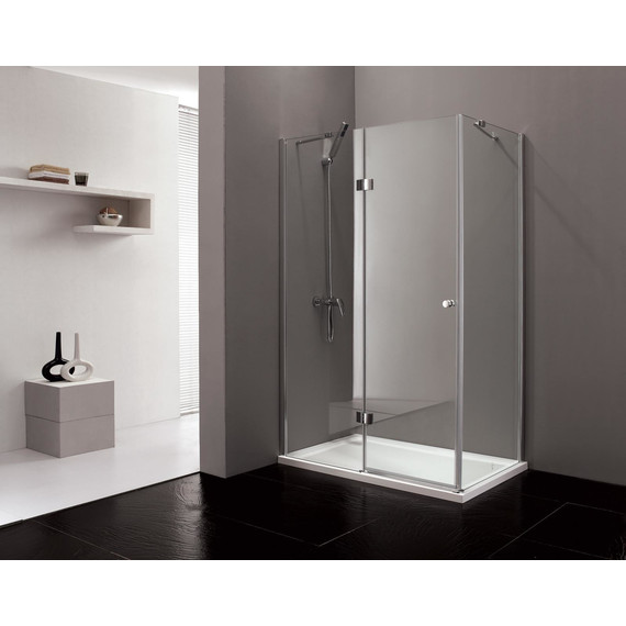 Душевое ограждение Cezares 100х80 см VERONA-W-AH-1-100/80-C-Cr, хром/прозрачное - фото 2