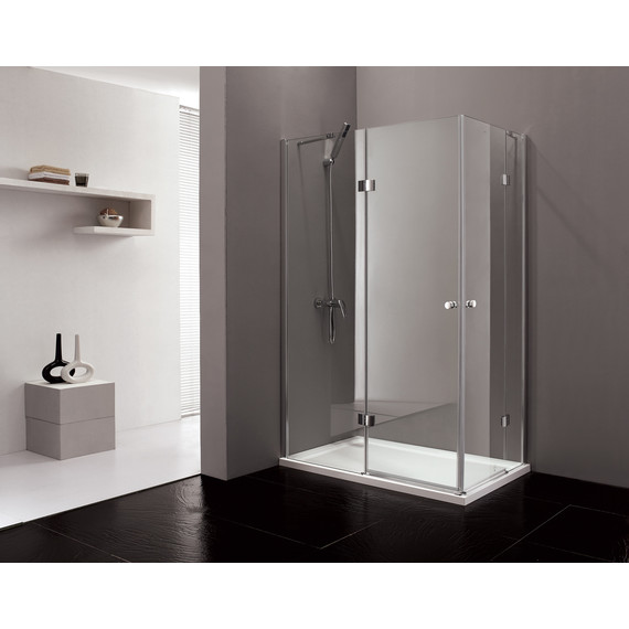 Душевое ограждение Cezares 100х90 см VERONA-W-AH-2-100/90-C-Cr, хром/прозрачное - фото 2