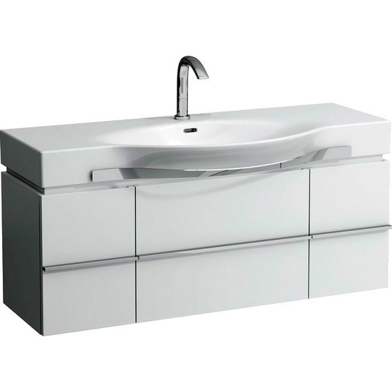 Тумба подвесная с раковиной-столешницей LAUFEN Case 120 см 4.0130.1.075.463.1, белый - фото 