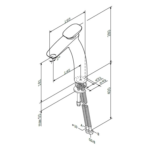 Смеситель для раковины высокий Am.Pm Spirit V2.0 F70A92000 - фото, картинка 6 Смеситель для раковины высокий Am.Pm Spirit V2.0 F70A92000 - фото 6