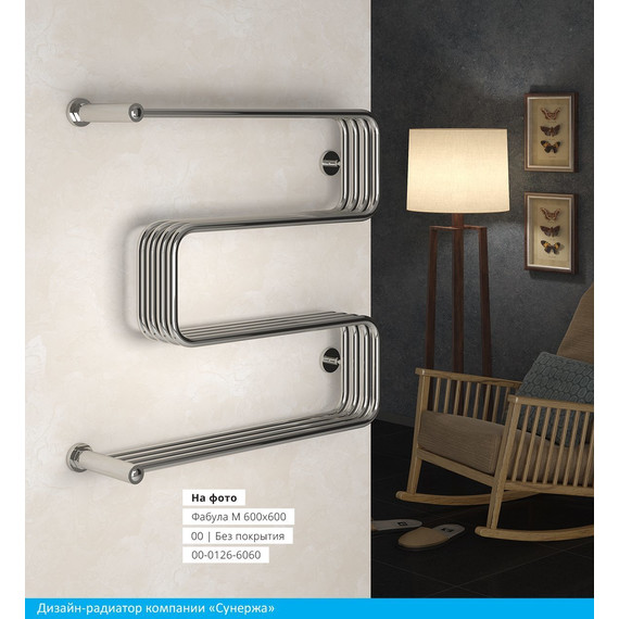 Полотенцесушитель водяной Сунержа Фабула М 600x600 мм 00-0126-6060 - фото 3