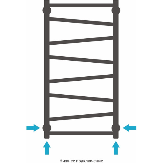 Полотенцесушитель водяной Сунержа Сирокко П8 800x500 мм 00-0253-8050 - фото 4