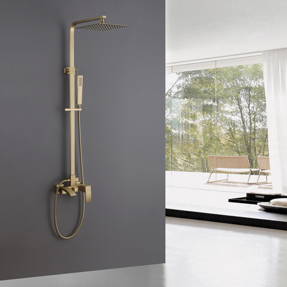 Душевая стойка Abber Wasserfall AF8616G, золото матовый, Цвет производителя: золото матовое - фото 2