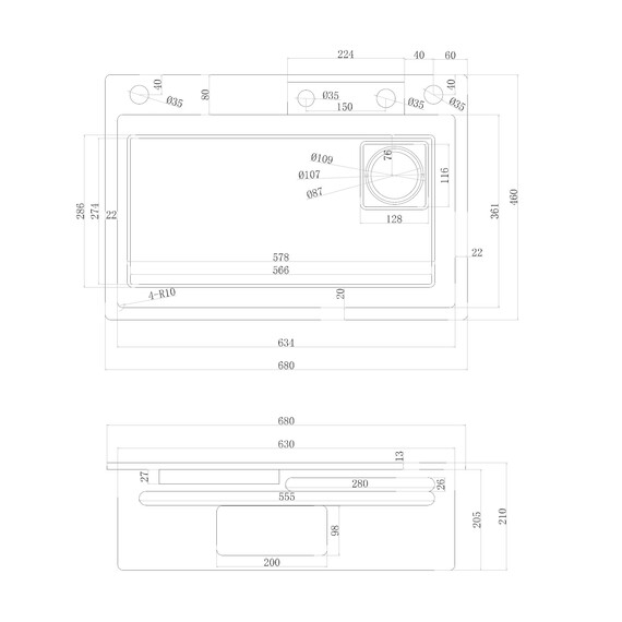 Кухонная мойка Abber Wasser Kreis AF2194, Цвет производителя: хром - фото 3