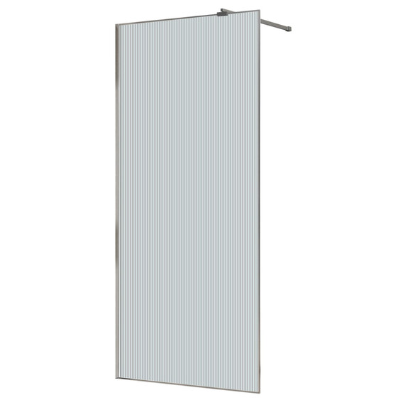 Душевая перегородка Azario Walk-in 120 см AZ-271-120-CH-CRF (стекло 8 мм) хром/рифленое - фото 