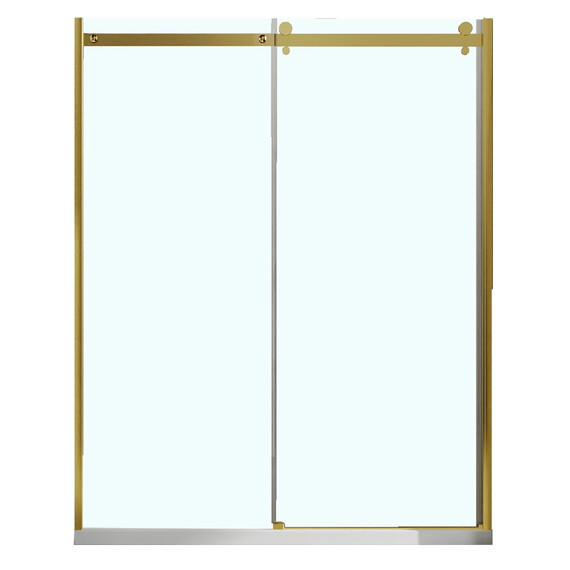 Душевая дверь Azario BERN 150 см AZ-733-150-BGL-CL, золото брашированное/прозрачное - фото 