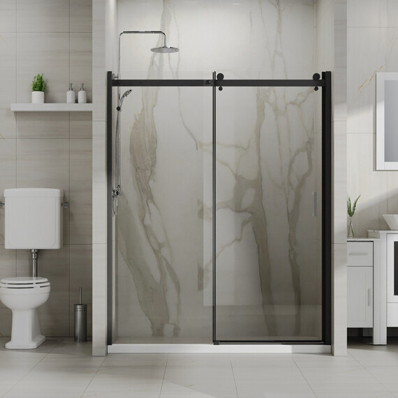 Душевая дверь Azario BERN 150 см AZ-733-150-BM-CL, чёрный матовый/прозрачное - фото 2