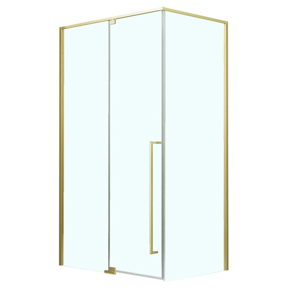 Душевое ограждение Azario MALE 100х100 см AZ-J50-100-BGL-CL, золото брашированное/прозрачное - фото 