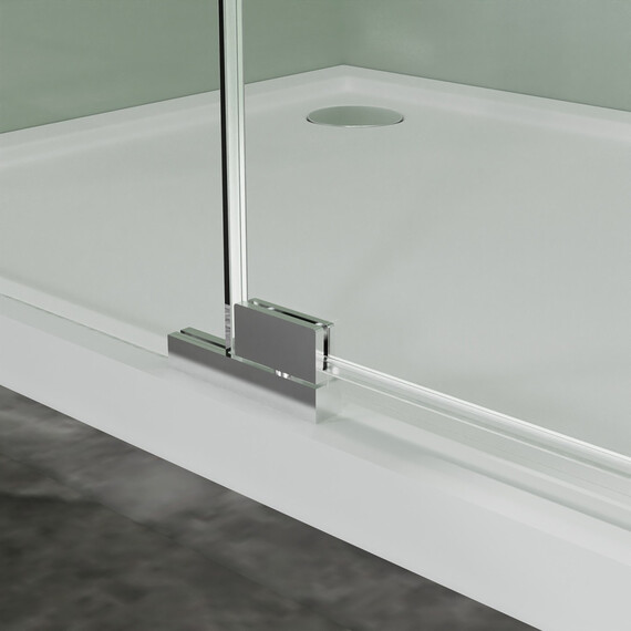 Душевое ограждение Azario MALE 90х90 см AZ-J50-90-BGL-CL, золото брашированное/прозрачное - фото 7