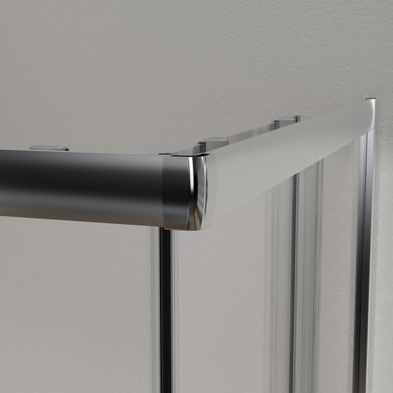 Душевое ограждение Azario PARIS 100х100 см AZ-R06-100-BGL-CHC, золото брашированное/стекло "Шиншилла" - фото 7