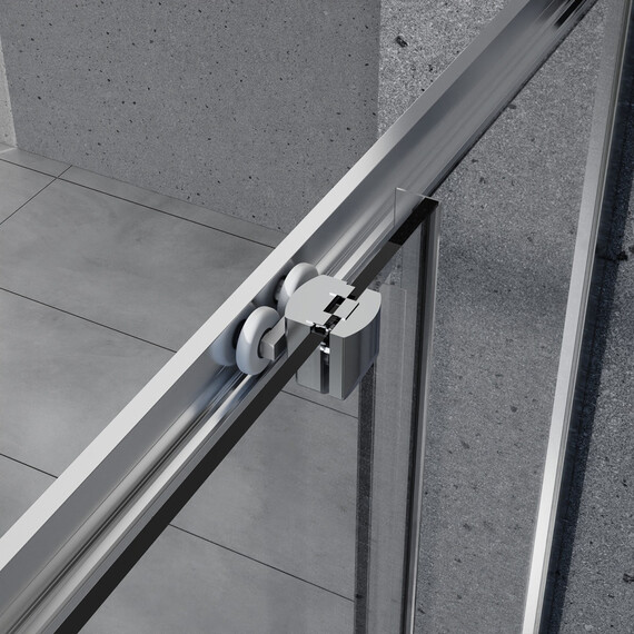 Душевое ограждение Azario VIENNA 100х100 см AZ-R36-100-BGL-CL, золото брашированное/прозрачное - фото 7