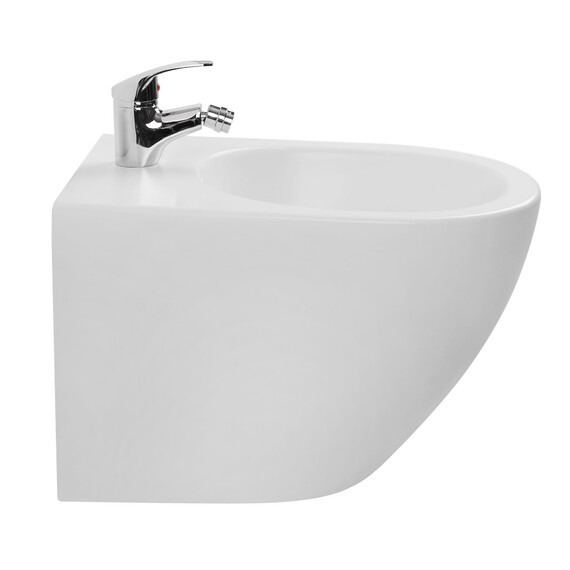 Биде подвесное Abber Bequem AC1150MW, белый матовый - фото 2