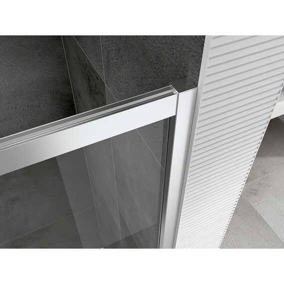 Душевое ограждение Abber Schwarzer Diamant 80x80 см AG020805, хром/прозрачное - фото 4