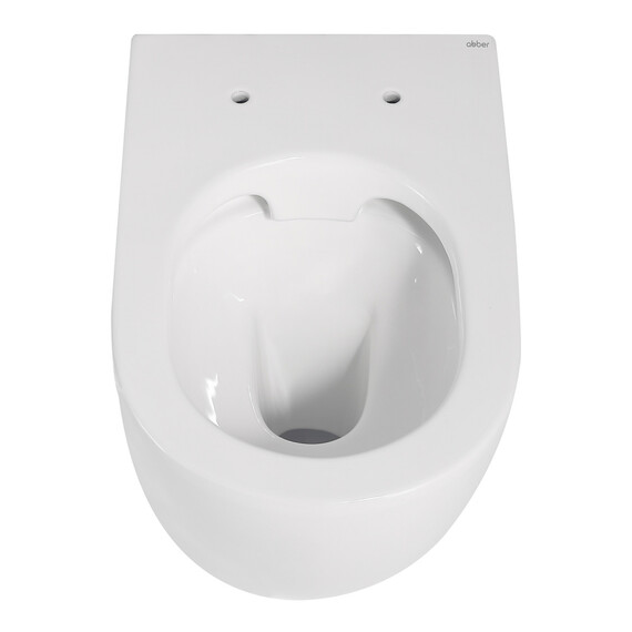 Унитаз приставной безободковый Abber Bequem AC1111 с крышкой микролифт (выпуск горизонтальный) - фото 19