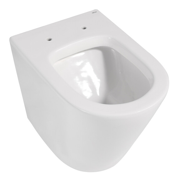 Унитаз приставной безободковый Abber Bequem AC1113 с крышкой микролифт (выпуск горизонтальный) - фото 18