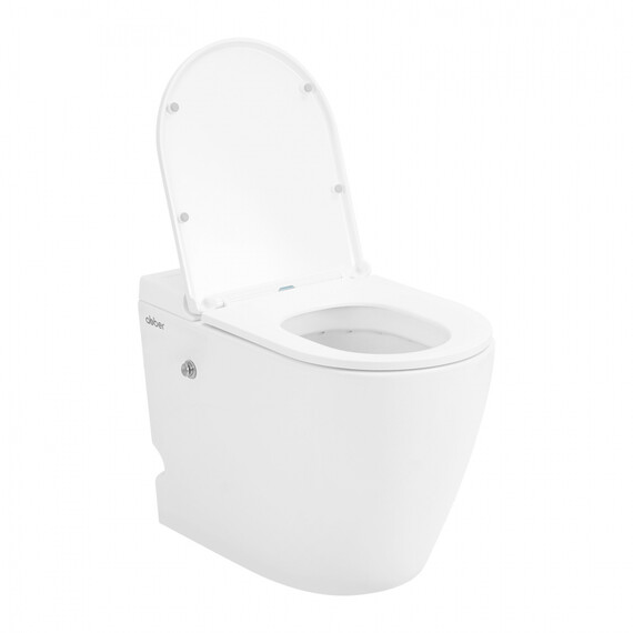 Унитаз приставной безободковый импульсный Abber Bequem AC1115P с крышкой микролифт (выпуск горизонтальный) - фото 16