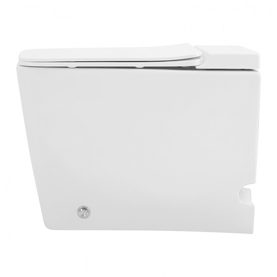 Унитаз приставной безободковый импульсный Abber Rechteck AC1213P с крышкой микролифт (выпуск горизонтальный) - фото 15