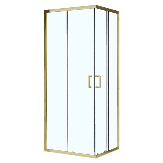 Душевое ограждение Azario VIENNA 90х90 см AZ-R36-90-BGL-CL, золото брашированное/прозрачное - фото 