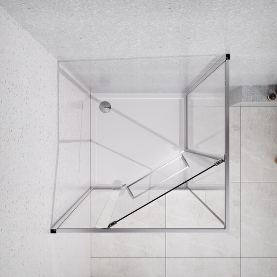 Душевое ограждение Azario Monako 90x90 см AZ-L47-90-CH-CL, хром/прозрачное - фото 6