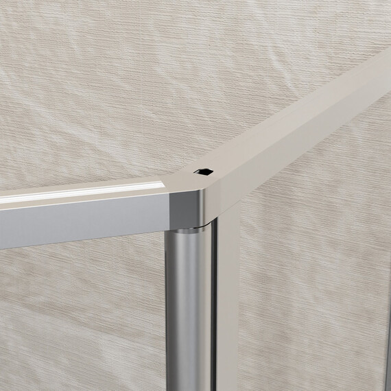 Душевое ограждение Azario SAKURA 100х100 см AZ-21C-100-CH-CL, хром/прозрачное - фото 6