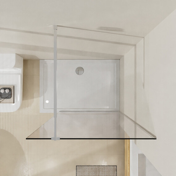 Душевая перегородка Azario Walk-in 100 см AZ-251-100-BGL-CL (стекло 8 мм) золото брашированное/прозрачное - фото 3