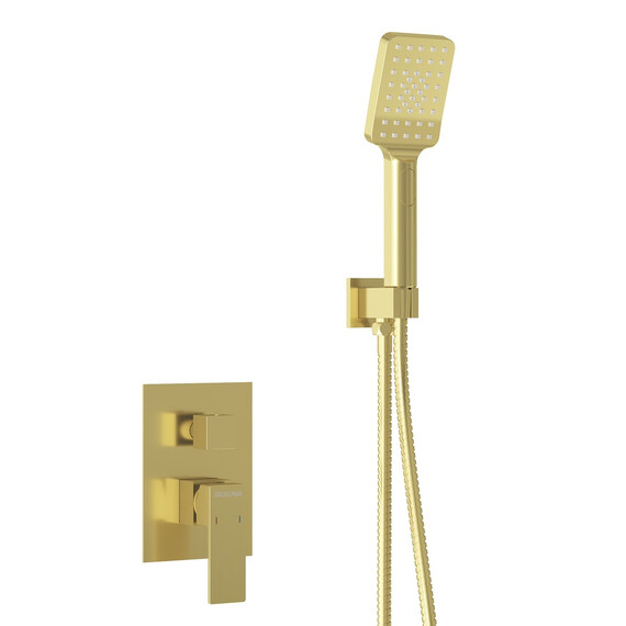 Душевая система для ванны Grossman Style 501.K35.05.320, золото брашированное - фото 7