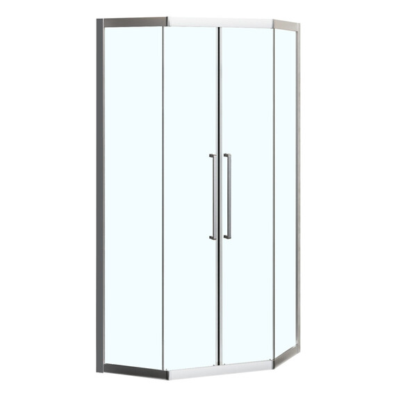 Душевое ограждение Azario OSAKA 90х90 см AZ-092K2-90-CH-CL, хром/прозрачное - фото 
