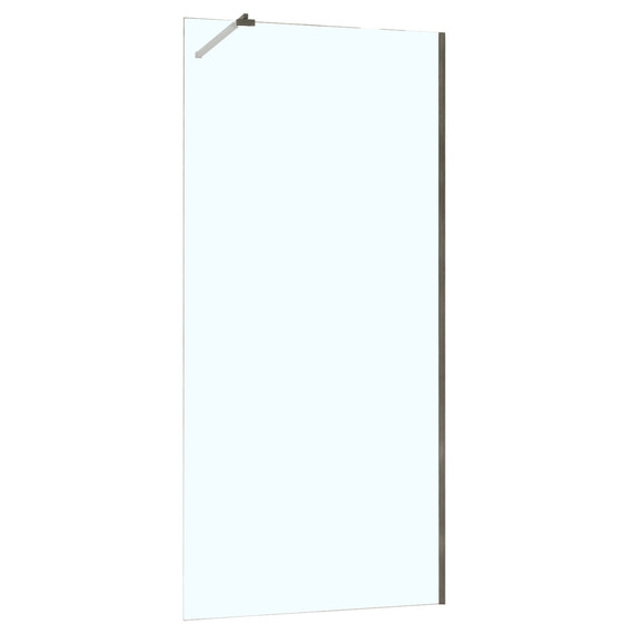 Душевая перегородка Azario Walk-in 90 см AZ-251-90-MGR-CL (стекло 8 мм) графит матовый/прозрачное - фото 
