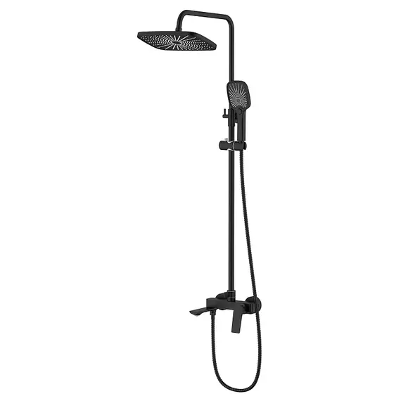 Душевая стойка Azario Lursy AZ-K2349B, чёрный матовый - фото 